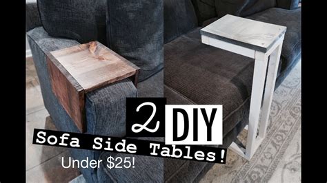 DIY SOFA SIDE TABLES *UNDER $25* - YouTube