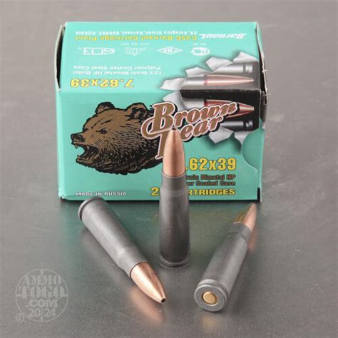Bulk Brown Bear 7.62X39 Ammo for Sale - 500 Rounds