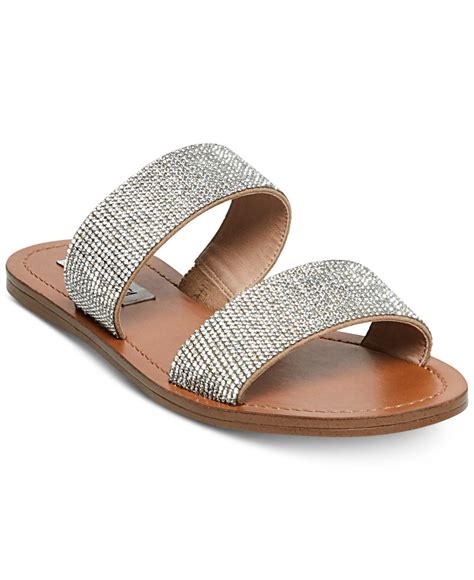 Lyst - Steve Madden Rage Embellished Slide Sandals