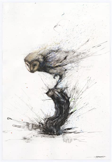 Explosive Splattered Ink Animal Paintings by Hua Tunan — Colossal