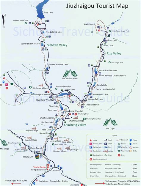 Jiuzhaigou Hiking Terrain, Trails, Map, Altitude, Tips in 2023