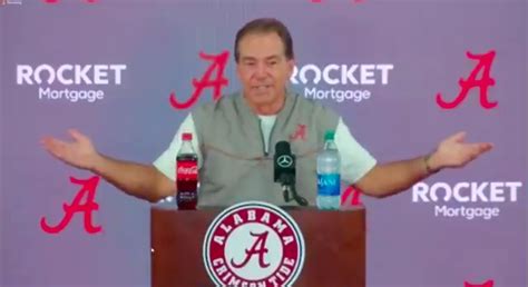 Nick Saban has adorable exchange with reporter holding baby during Zoom ...