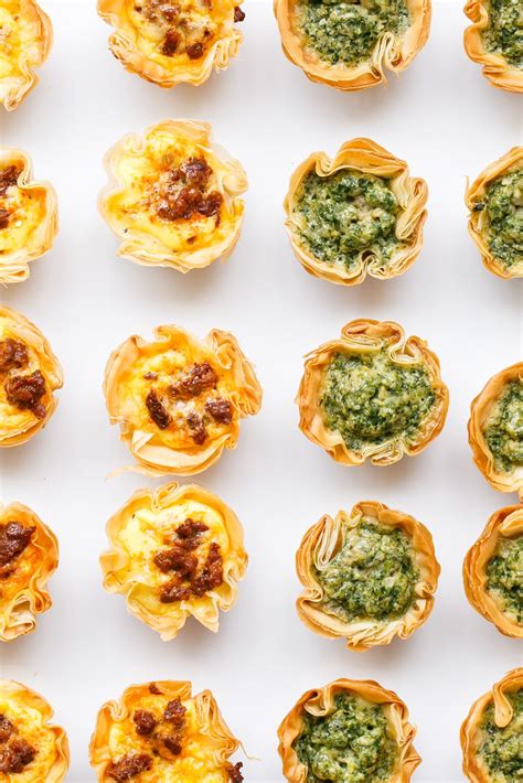 Mini Quiches made a perfect party appetizer, filled with any manner of ...