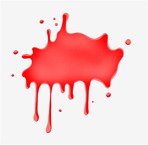 Black Paint Splatter Clipart Hd PNG, Cartoon Red Paint Splatter ...