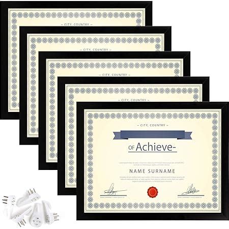 Amazon.com: 8.5 x 11 Certificate Document Frame Diploma Glass Picture ...