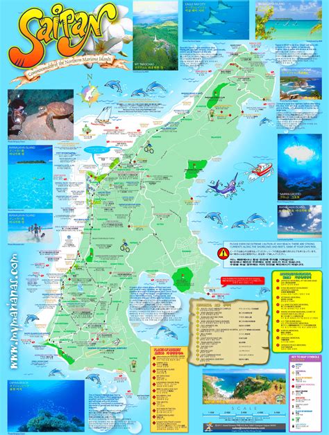 Saipan tourist map - Ontheworldmap.com