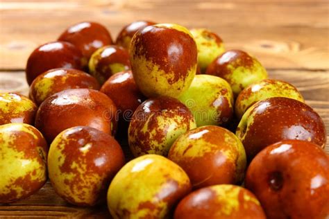 Fresh Winter Jujube on Wood Background Stock Image - Image of nutrition ...