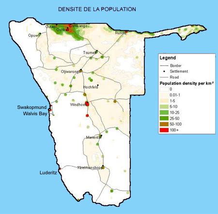 Namibia Population : Peoples and Towns