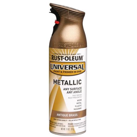 Rust-Oleum Universal 11 oz. All Surface Metallic Antique Brass Spray ...