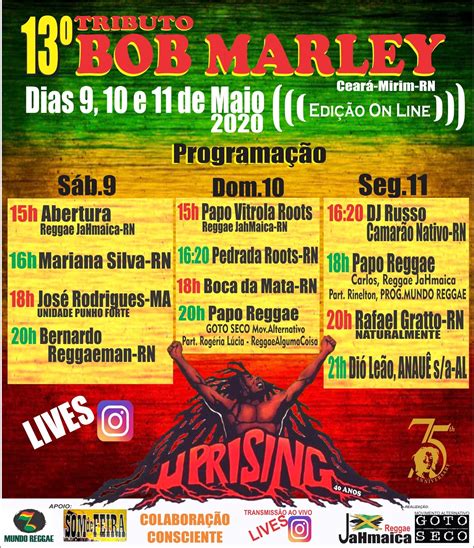 GOTO SECO - Movimento Alternativo: Programação: 13º Tributo a Bob Marley