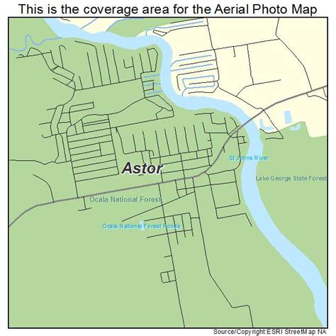 Aerial Photography Map of Astor, FL Florida