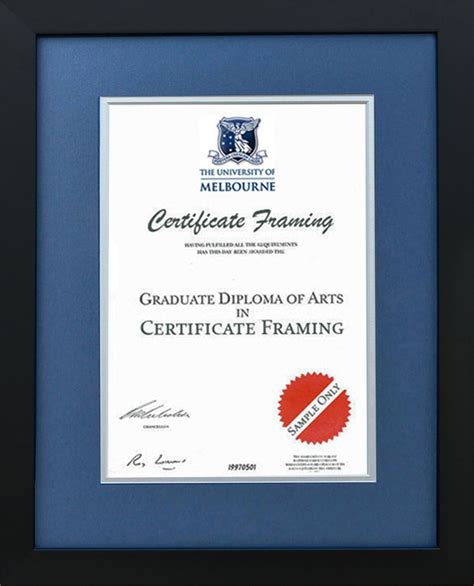 Certificate Frame for a Monash University Degree. Graduation