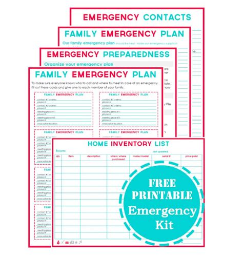 Family Emergency Plan Template ~ Excel Templates