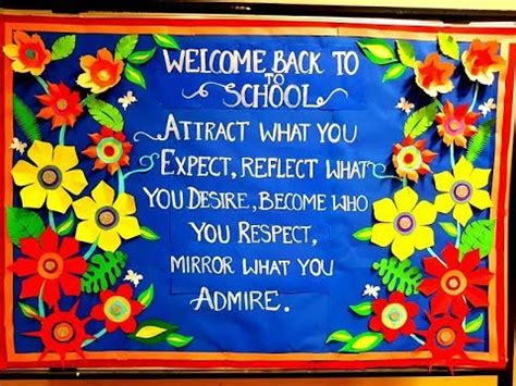 Welcome Back To School Bulletin Board