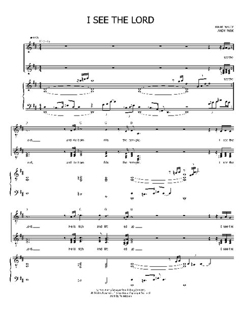 I See The Lord Sheet Music PDF (Andy Park) - PraiseCharts