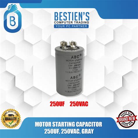 MOTOR STARTING CAPACITOR 200UF, 250VAC, GRAY, Computers & Tech, Parts ...