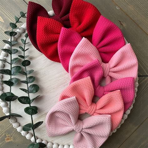 Pink Hair Bow - Etsy