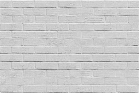 a white brick wall is shown with no mortar