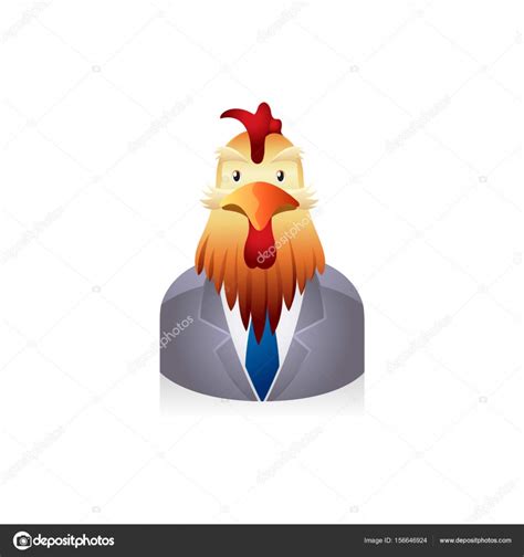 Chicken businessman avatar Stock Vector Image by ©puruan #156646924