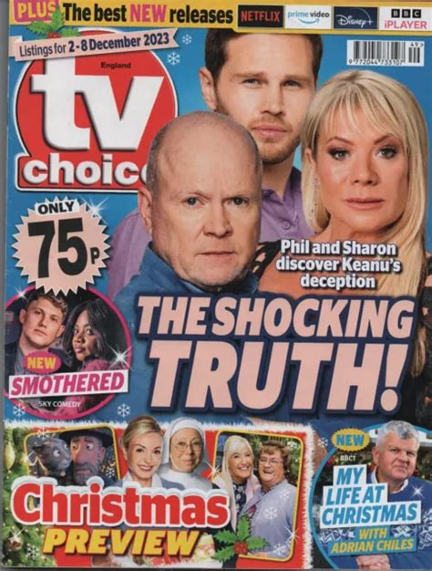 TV CHOICE 2 December 2023 Eastenders Phil / Sharon / Keanu (Uk Magazine ...