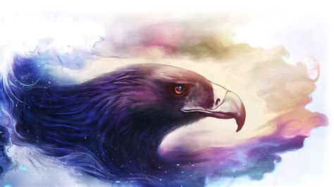 1920x1080 resolution | black eagle painting, fantasy art, eagle, artwork, animals HD wallpaper ...