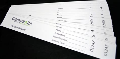 Hotel luggage tags numbered guest luggage custom printed luggage reception labels