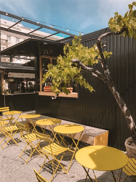 Yellow metal outdoor dining sets photo – Free Restaurant Image on Unsplash