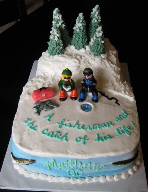 Custom Cakes by Julie: Ice Fishing Cake