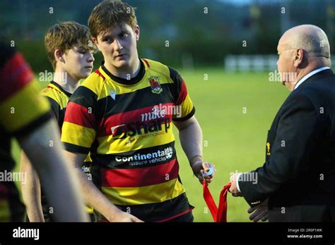 Carmarthen Quins RFC Youth v Burryport RFC Youth Scarlets Cup Final 2023 Stock Photo - Alamy