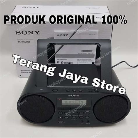 Promo Sony Zs-Rs60Bt Audio Player Bluetooth & Cd Player Sony Boombox ...