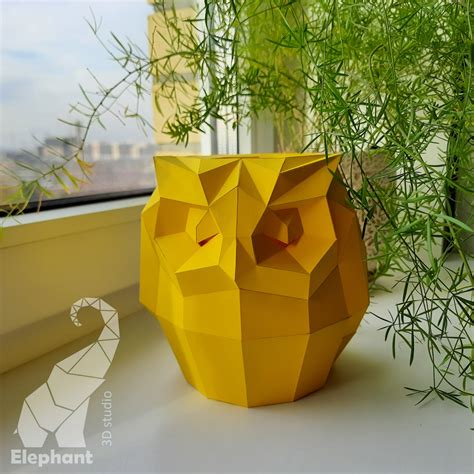 3d Paper Owl Cut Out Templates