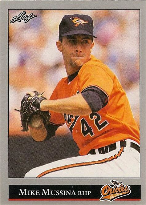 Orioles Card "O" the Day: Mike Mussina, 1992 Leaf #13