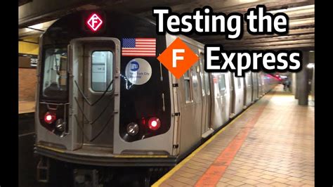 ⁴ᴷ⁶⁰ F Express Test Trains in Queens - YouTube