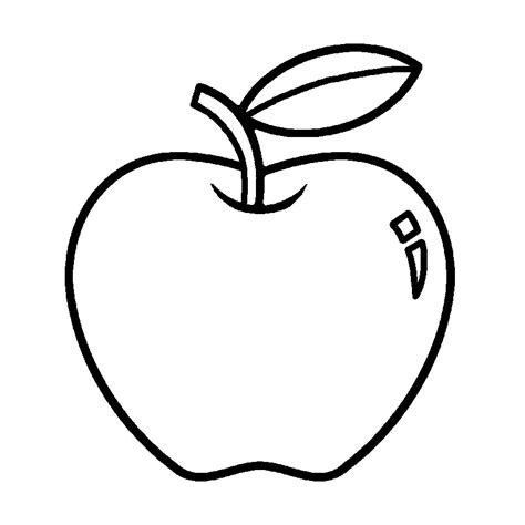 Apple outline clipart | Clipart Nepal