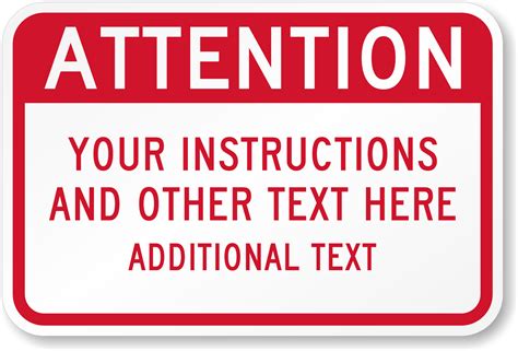 Custom Please Signs – Custom Instructions Signs