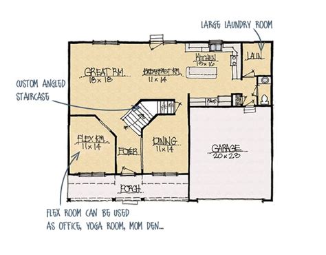 Schumacher Homes High Point First Floor #floorplan #SchumacherHomes | House plans, Floor plans ...