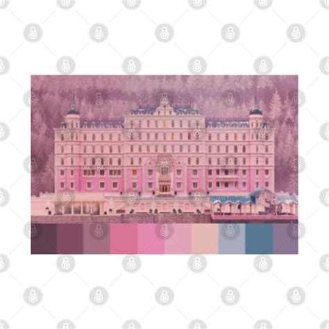 The Grand Hotel Budapest Color Palette - The Grand Budapest Hotel - T-Shirt | TeePublic