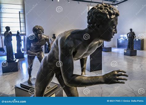 Bronze Statue in Naples National Archaeological Museum Editorial Image ...