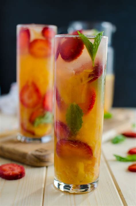 Non-Alcoholic pineapple & strawberry sangria to enjoy the summer months ...