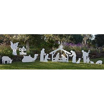 Amazon.com: Front Yard Originals Outdoor Nativity Set, Large - White: Garden & Outdoor