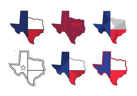 Texas Map Vector Icons 1 98924 Vector Art at Vecteezy