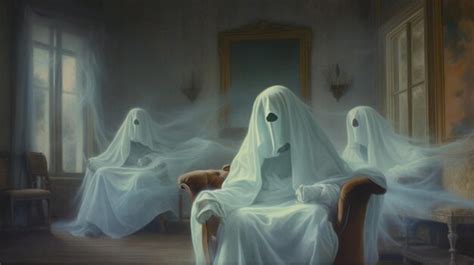 Premium AI Image | Ghostly apparitions