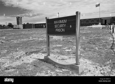 Main Entrance to the Political Prisoners Wing, Robben Island Maximum Security Prison, Cape Town ...