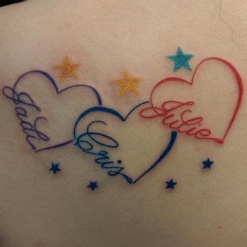 Tradicionales tatuajes de nombres con estrellas | Tatuajes de corazón ...