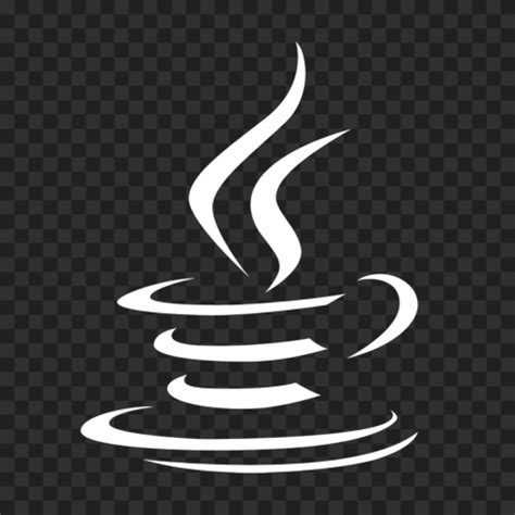 Java Coffee Cup White Logo HD PNG | Citypng