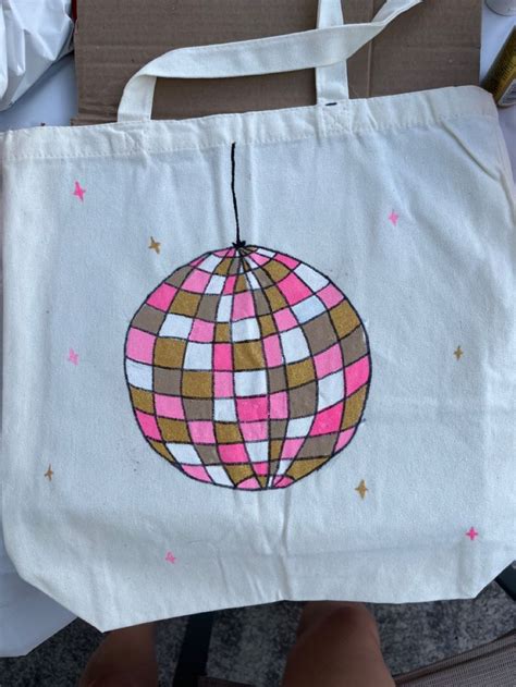 tote bag painting | Handpainted tote bags, Painted tote, Diy tote bag ...