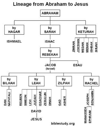 Family Tree Of Jesus Christ Chart
