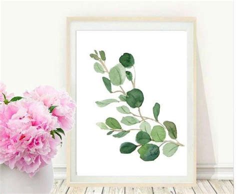 Watercolor Leaf Print, Botanical Art, Leaf Printable, Printable Art ...