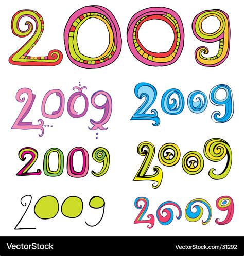 2009 logo Royalty Free Vector Image - VectorStock