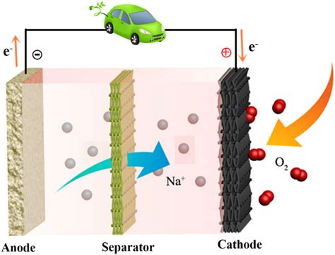 Schematic illustration of a nonaqueous Na‐O2 cell configuration | Download Scientific Diagram